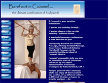 Tablet Screenshot of barefootincozumel.com